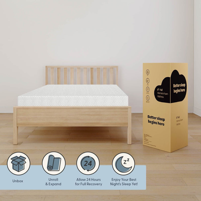 8 Inch Full Comfort Memory Foam Mattress Mattresses Plank+Beam 