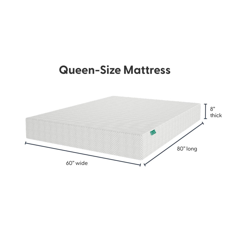 8 Inch Queen Comfort Memory Foam Mattress Mattresses Plank+Beam 