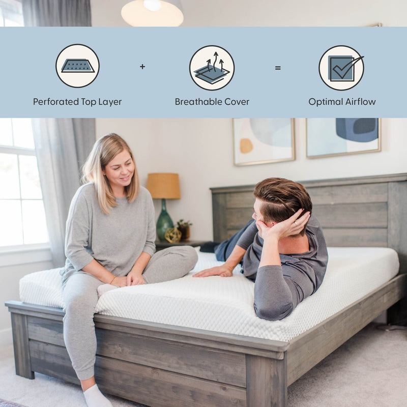 8 Inch Queen Comfort Memory Foam Mattress Mattresses Plank+Beam 