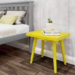 Mid-Century Solid Wood Accent Table - 19" Accessories Plank+Beam 
