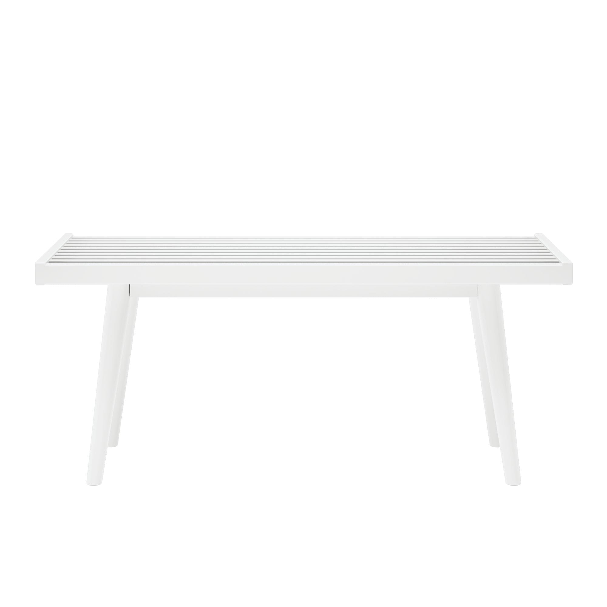 Mid-Century Solid Wood Entryway Bench, 41.25