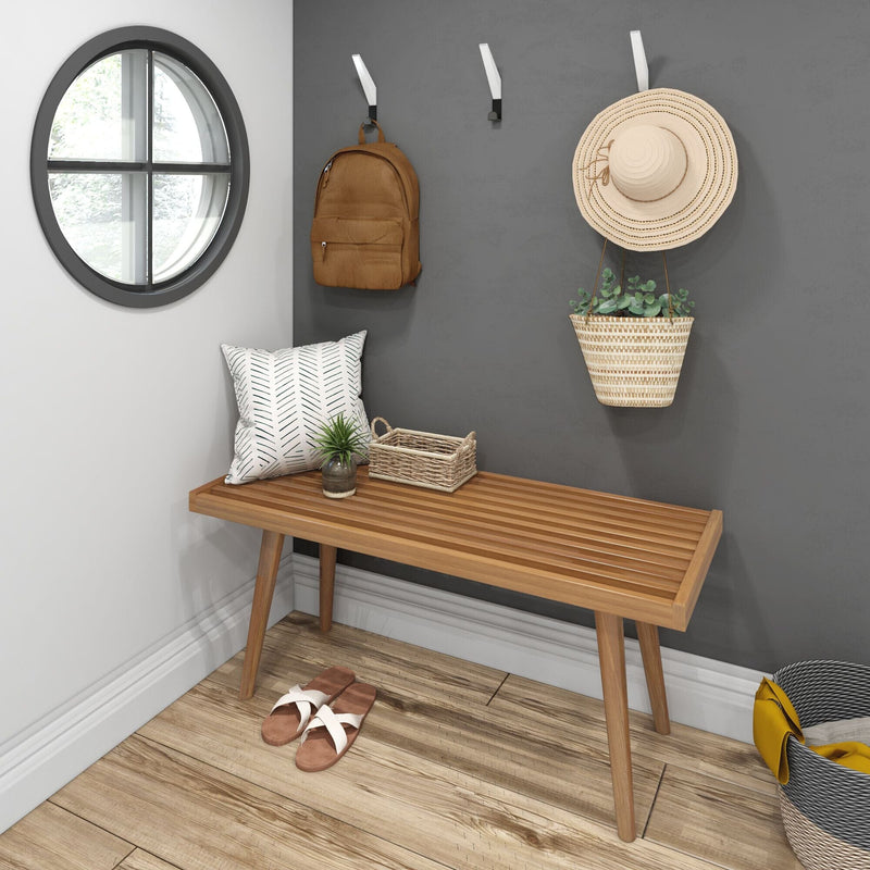 Mid-Century Modern Entryway Bench - 41" Entryway Bench Plank+Beam 