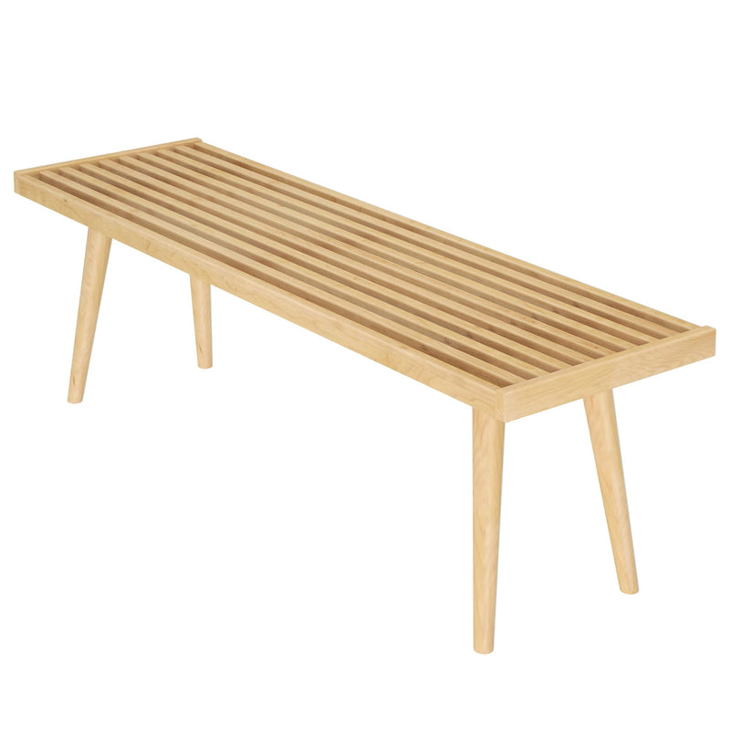 Mid-Century Modern Entryway Bench - 56" Entryway Bench Plank+Beam 