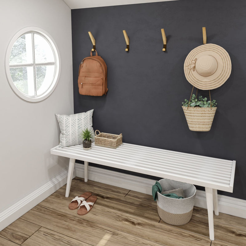 Mid-Century Modern Entryway Bench - 56" Entryway Bench Plank+Beam 
