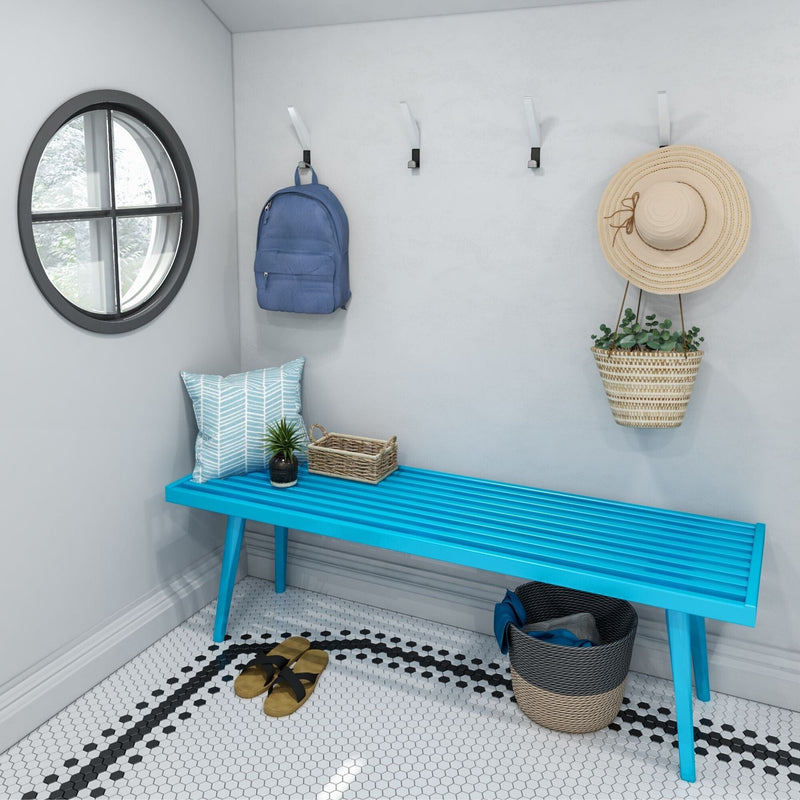 Mid-Century Modern Entryway Bench - 56" Entryway Bench Plank+Beam 