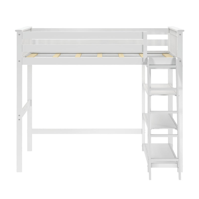 Classic Loft Bed With Bookcase - Full Loft Beds Plank+Beam 