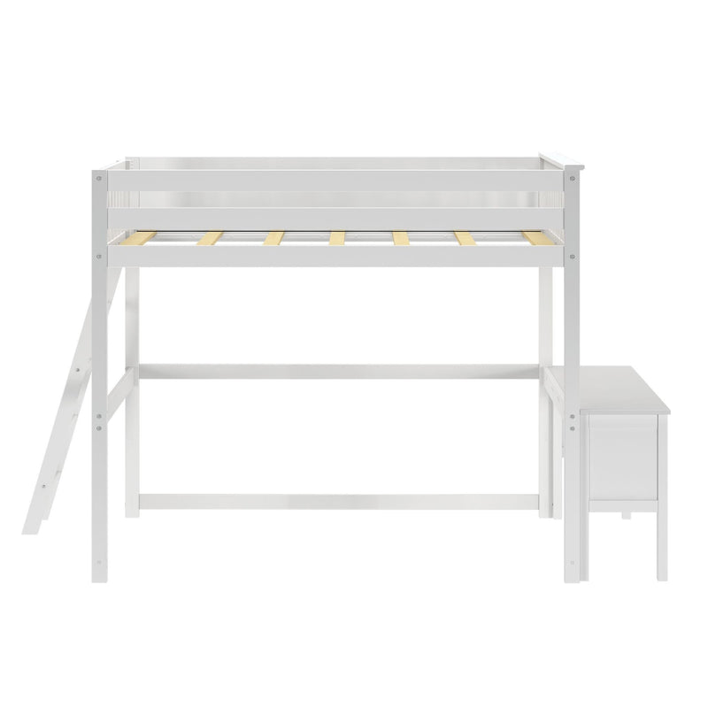 Classic Loft Bed With Desk + Ladder on End - Full Loft Beds Plank+Beam 