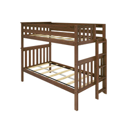 Twin over Twin Bunk Bed with Ladder on End Bunk Beds Plank+Beam 