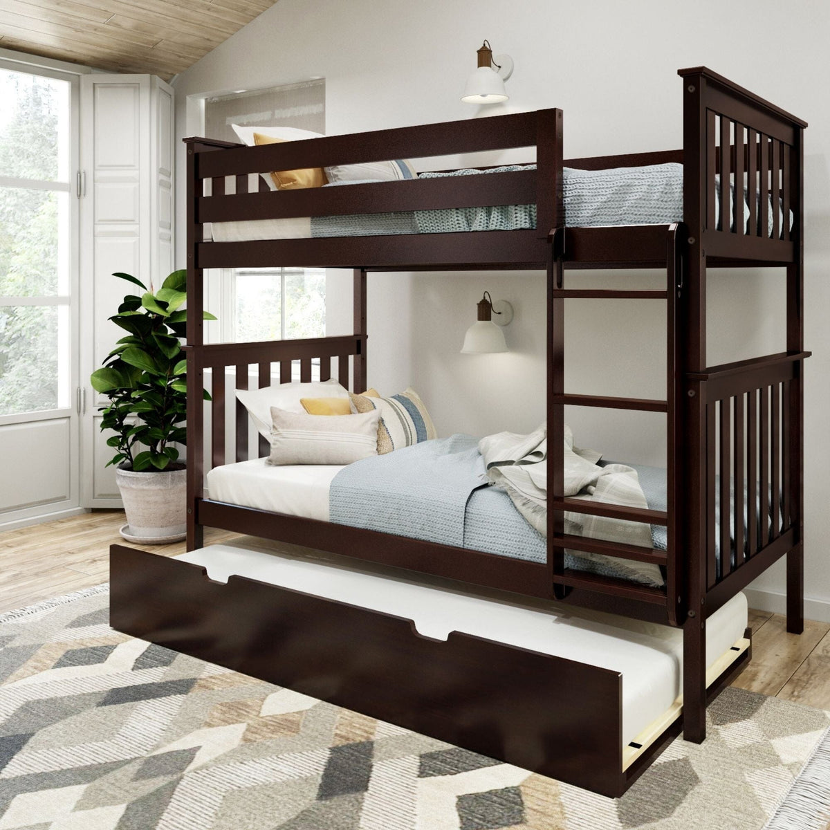 Twin Over Twin Bunk Bed with Trundle Bed – Plank+Beam