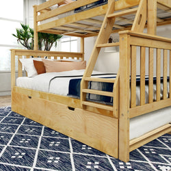 Classic Twin over Full Bunk Bed + Trundle Bunk Beds Plank+Beam 