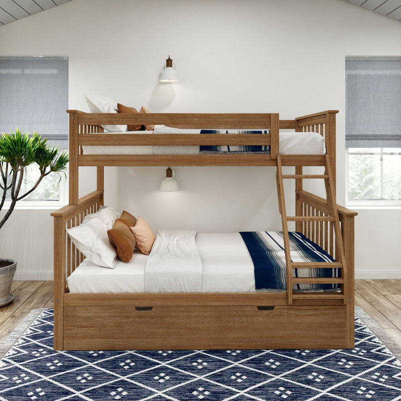 Classic Twin over Full Bunk Bed + Trundle Bunk Beds Plank+Beam 