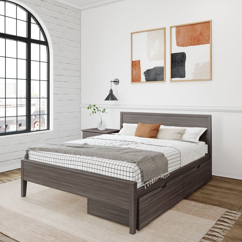 Panel Bed + Storage - Queen Single Beds Plank+Beam 