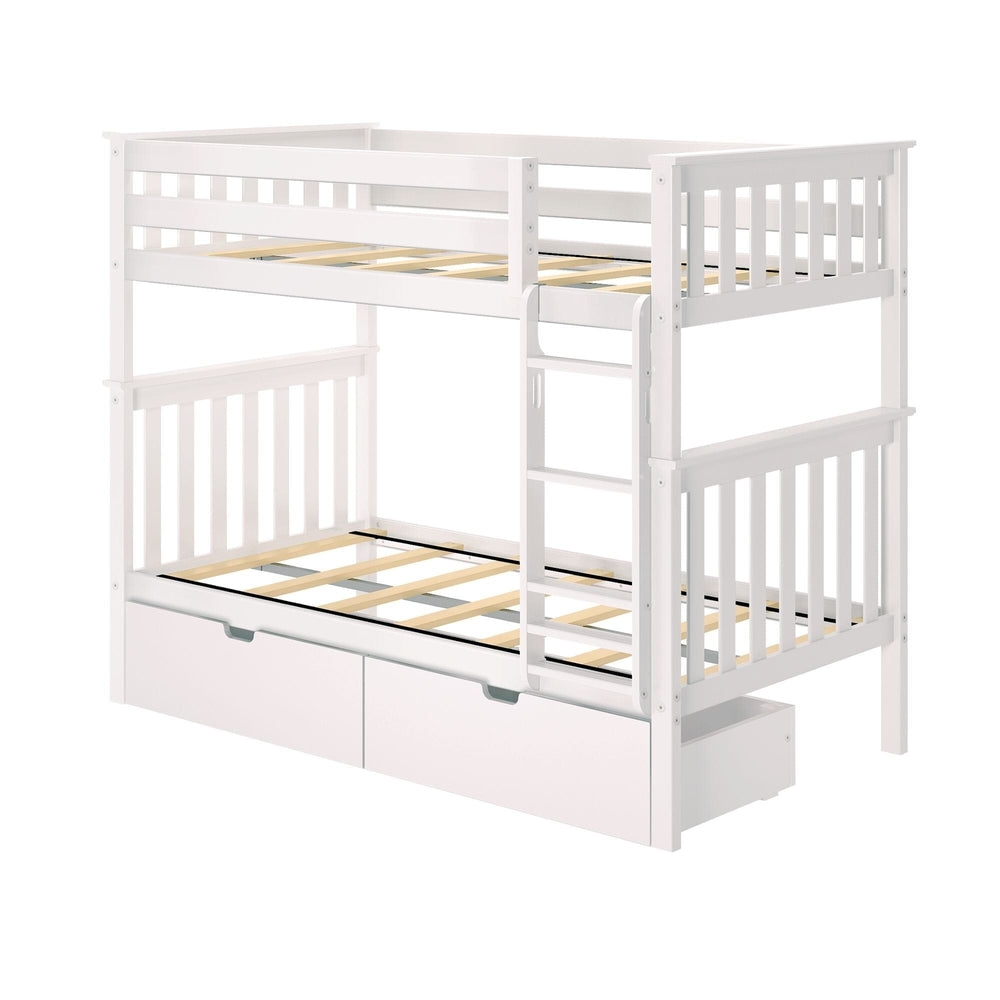 Classic Twin over Twin Bunk Bed + Underbed Storage Bunk Beds Plank+Beam 