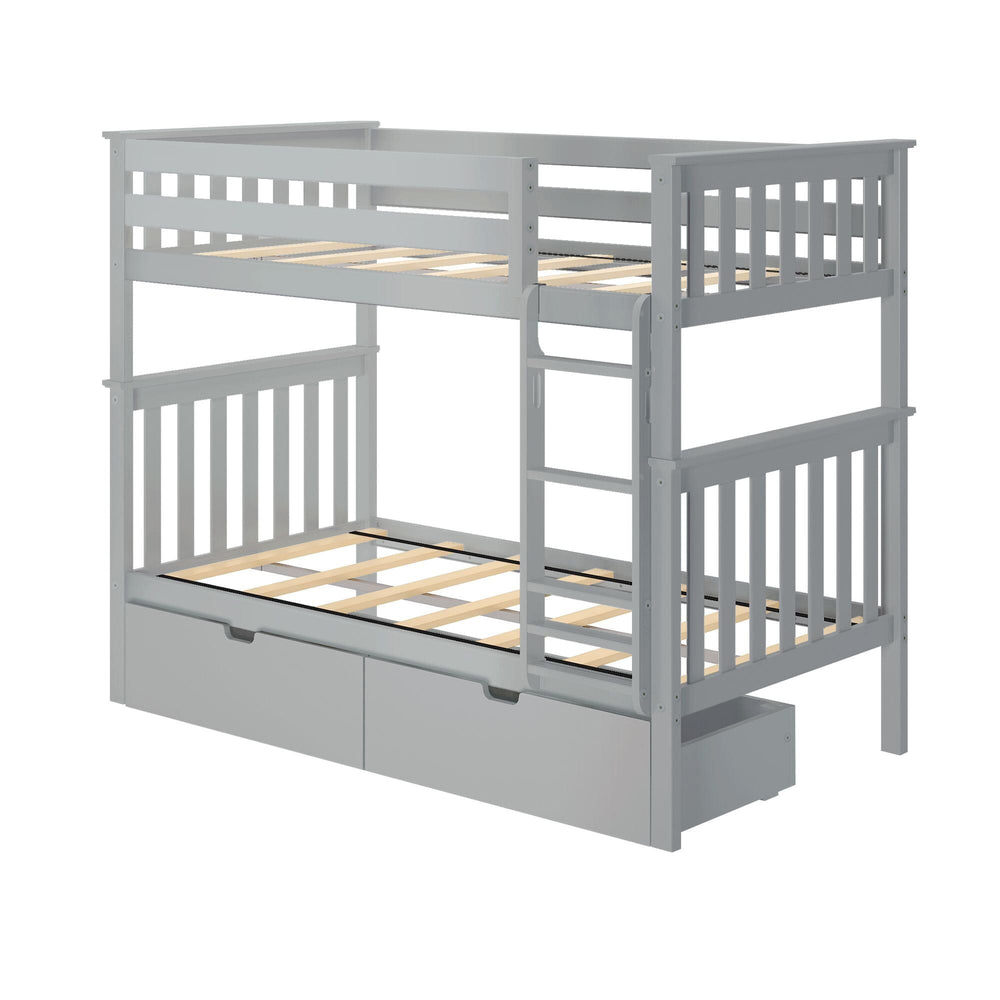 Classic Twin over Twin Bunk Bed + Underbed Storage Bunk Beds Plank+Beam 