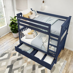 Classic Twin over Twin Bunk Bed + Underbed Storage Bunk Beds Plank+Beam 