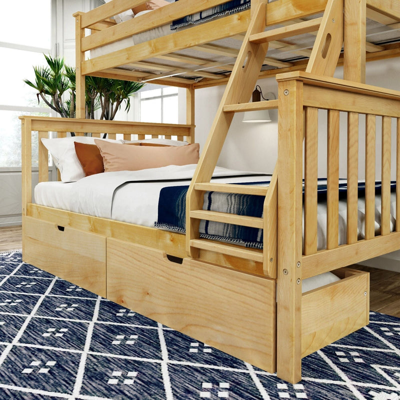 Classic Twin over Full Bunk Bed + Underbed Storage Bunk Beds Plank+Beam 