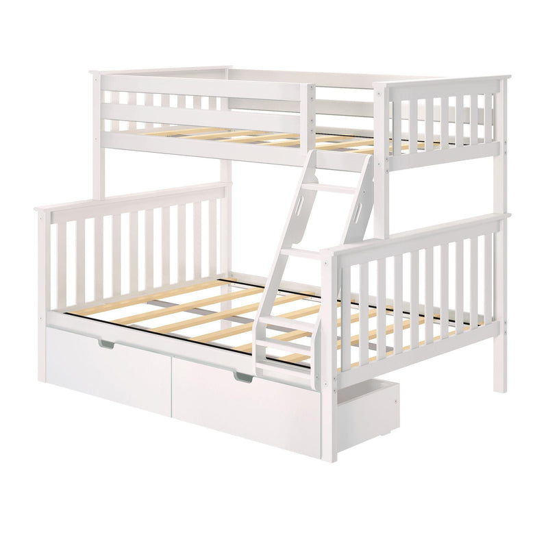 Classic Twin over Full Bunk Bed + Underbed Storage Bunk Beds Plank+Beam 