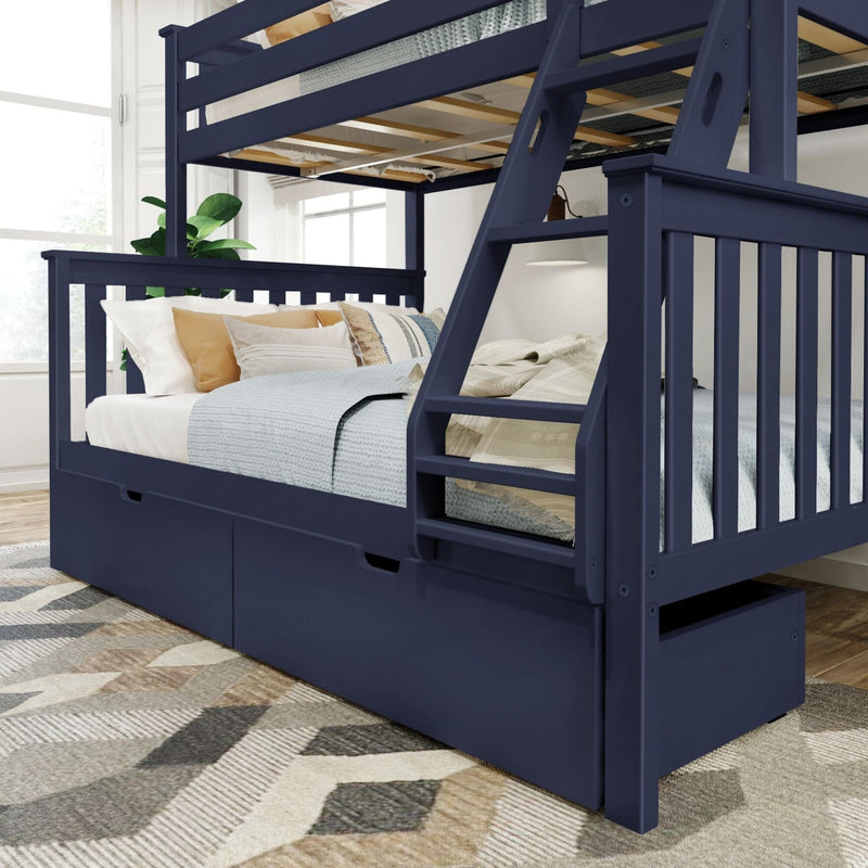Classic Twin over Full Bunk Bed + Underbed Storage Bunk Beds Plank+Beam 