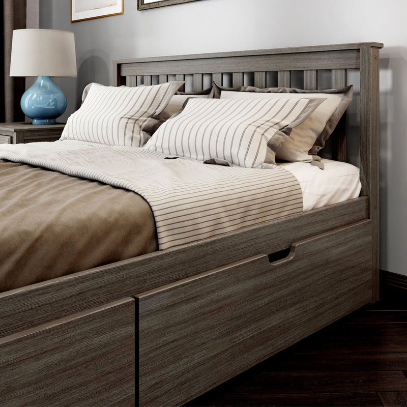 Classic Bed + Storage - Queen Single Beds Plank+Beam 