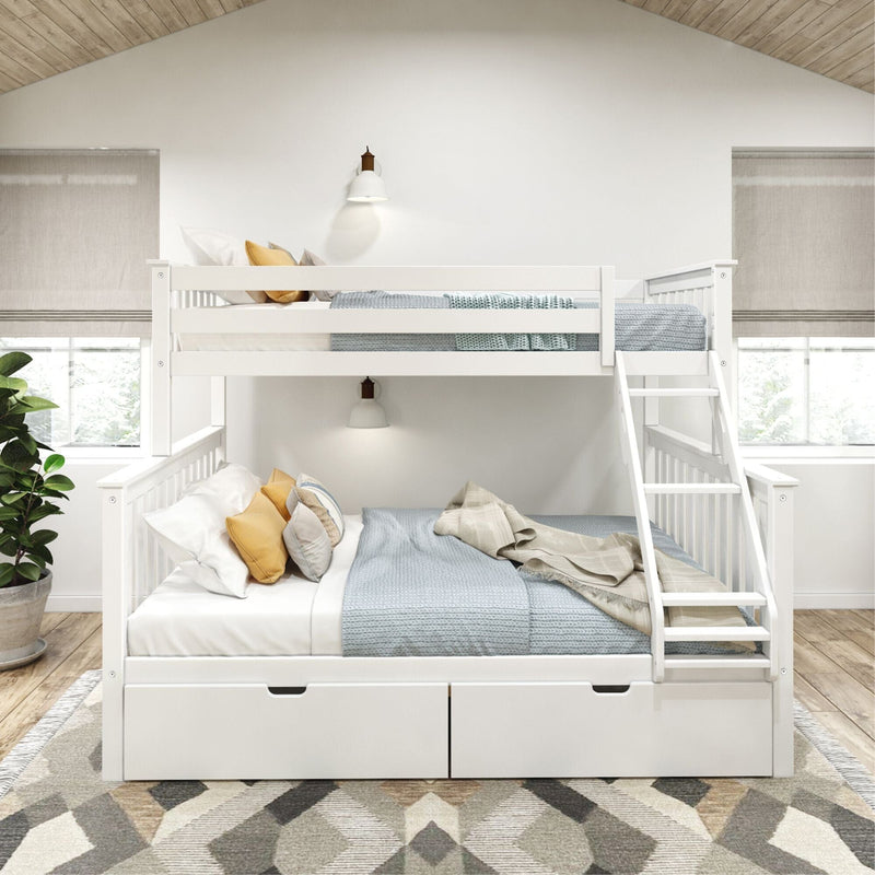 Classic Twin XL over Queen Bunk Bed + Storage Drawers Bunk Beds Plank+Beam 