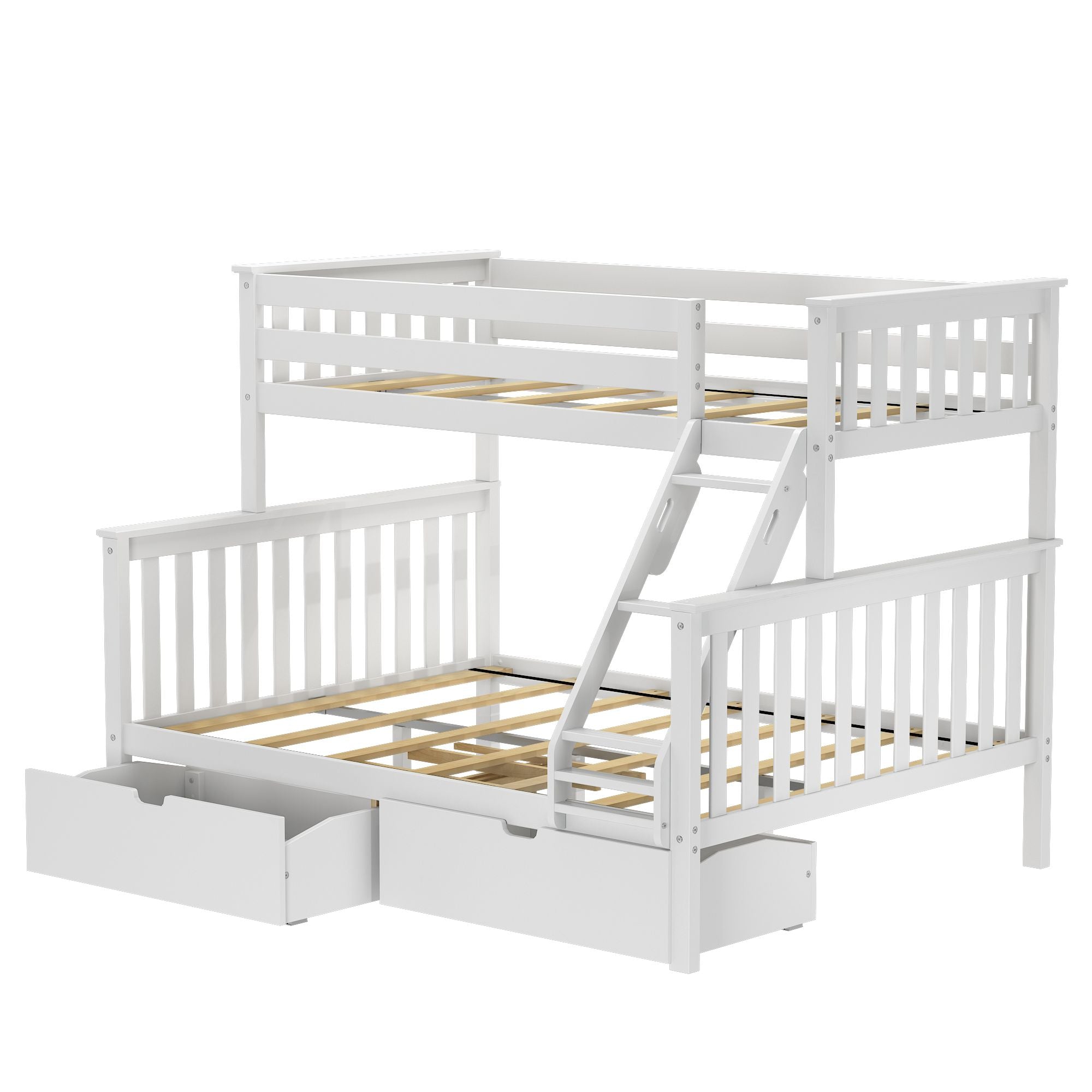 Twin XL Over Queen Bunk Bed with Storage Drawers – Plank+Beam Twin XL Over Queen Bunk Bed with Storage Drawers – Plank+Beam