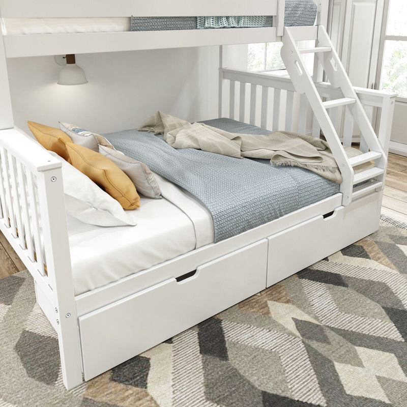 Classic Twin XL over Queen Bunk Bed + Storage Drawers Bunk Beds Plank+Beam 