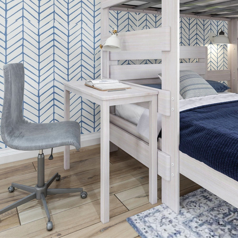Rustic Twin/Full L-Shaped Bunk Bed + Desk Bunk Beds Plank+Beam 