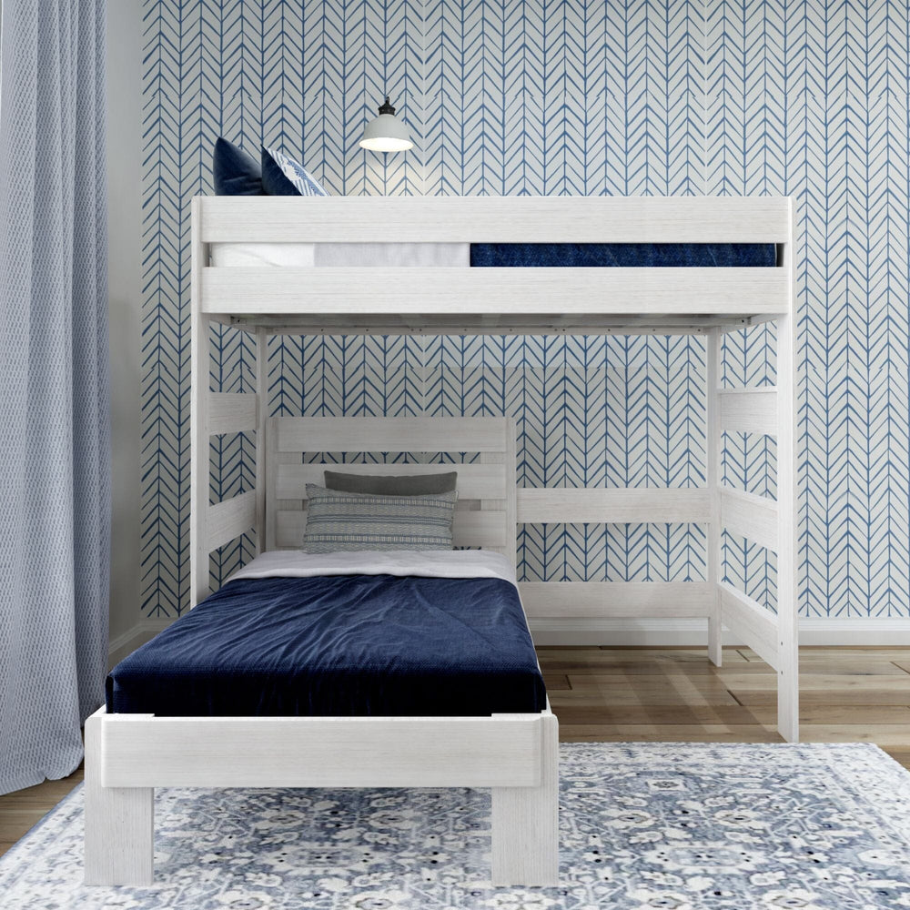 Rustic Twin/Twin L-Shaped Bunk Bed Bunk Beds Plank+Beam 