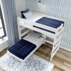 Rustic Twin/Twin L-Shaped Bunk Bed Bunk Beds Plank+Beam 
