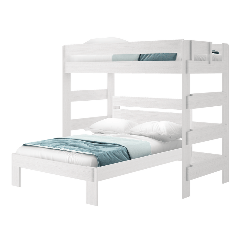 Rustic Twin/Full L-Shaped Bunk Bed Bunk Beds Plank+Beam 