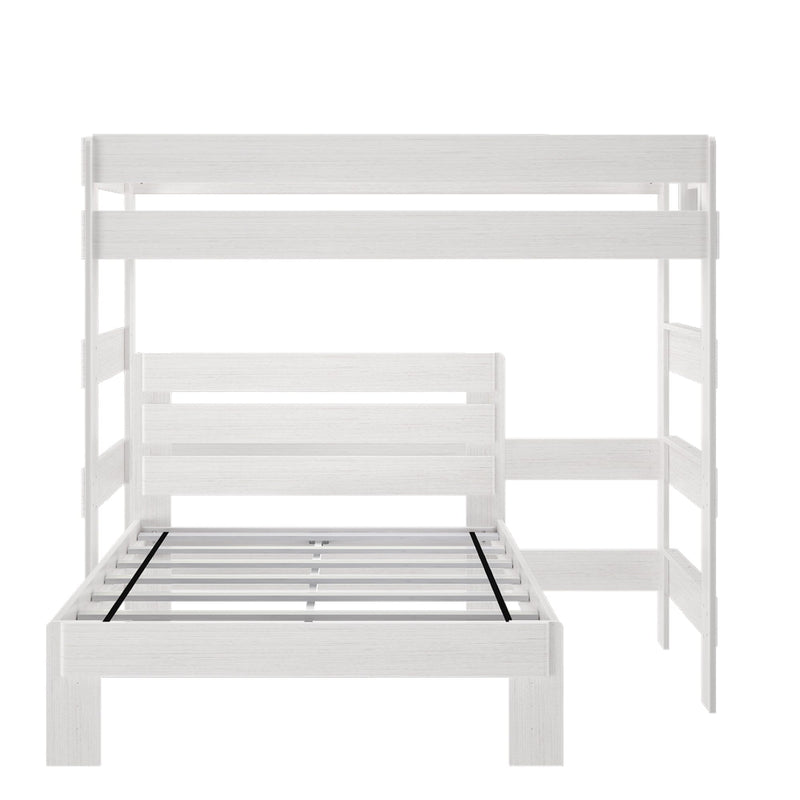 Rustic Twin/Full L-Shaped Bunk Bed Bunk Beds Plank+Beam 