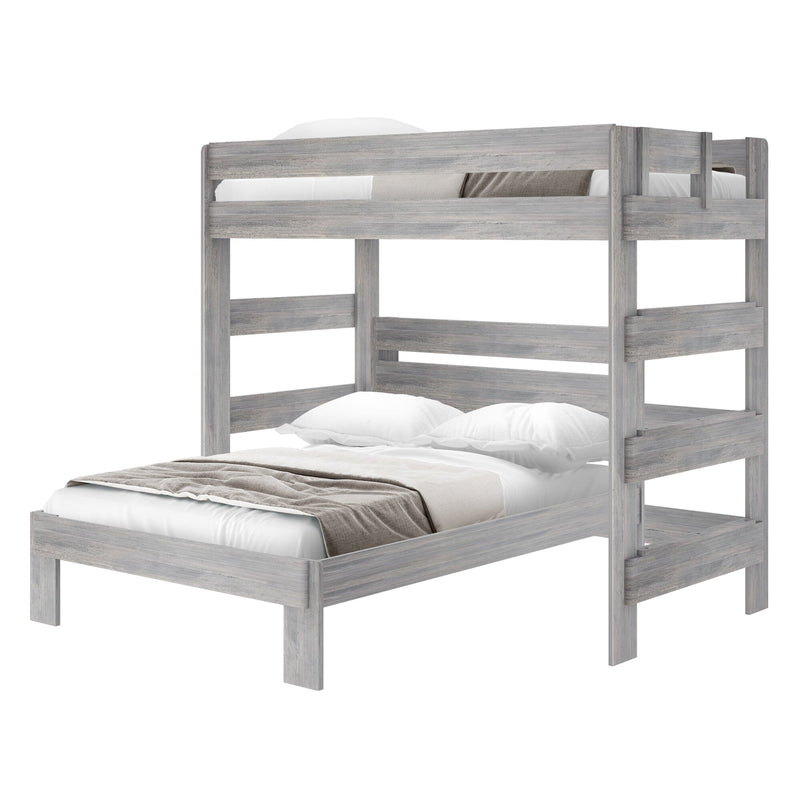 Rustic Twin/Full L-Shaped Bunk Bed Bunk Beds Plank+Beam 