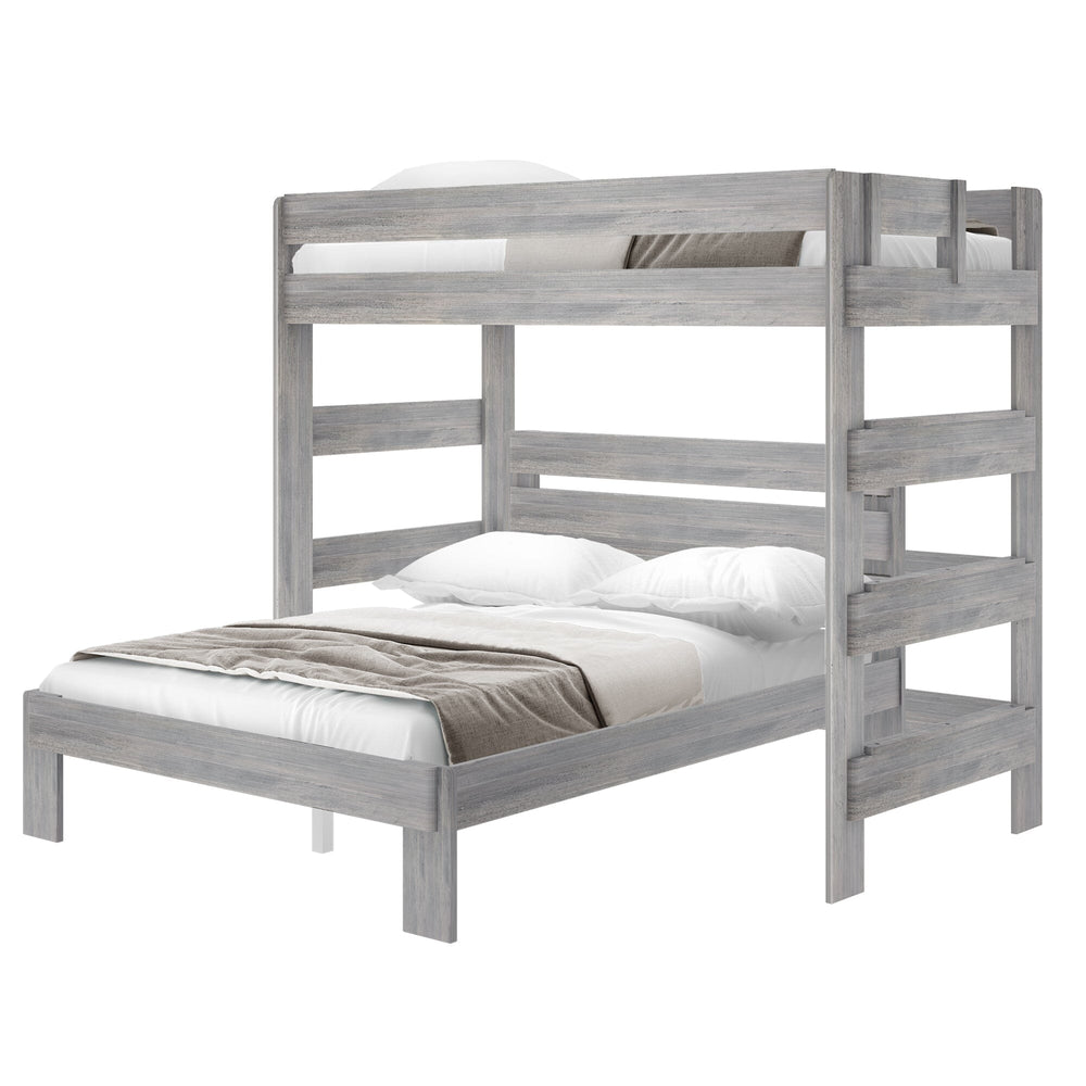 Rustic Twin/Queen L-Shaped Bunk Bed Bunk Beds Plank+Beam 