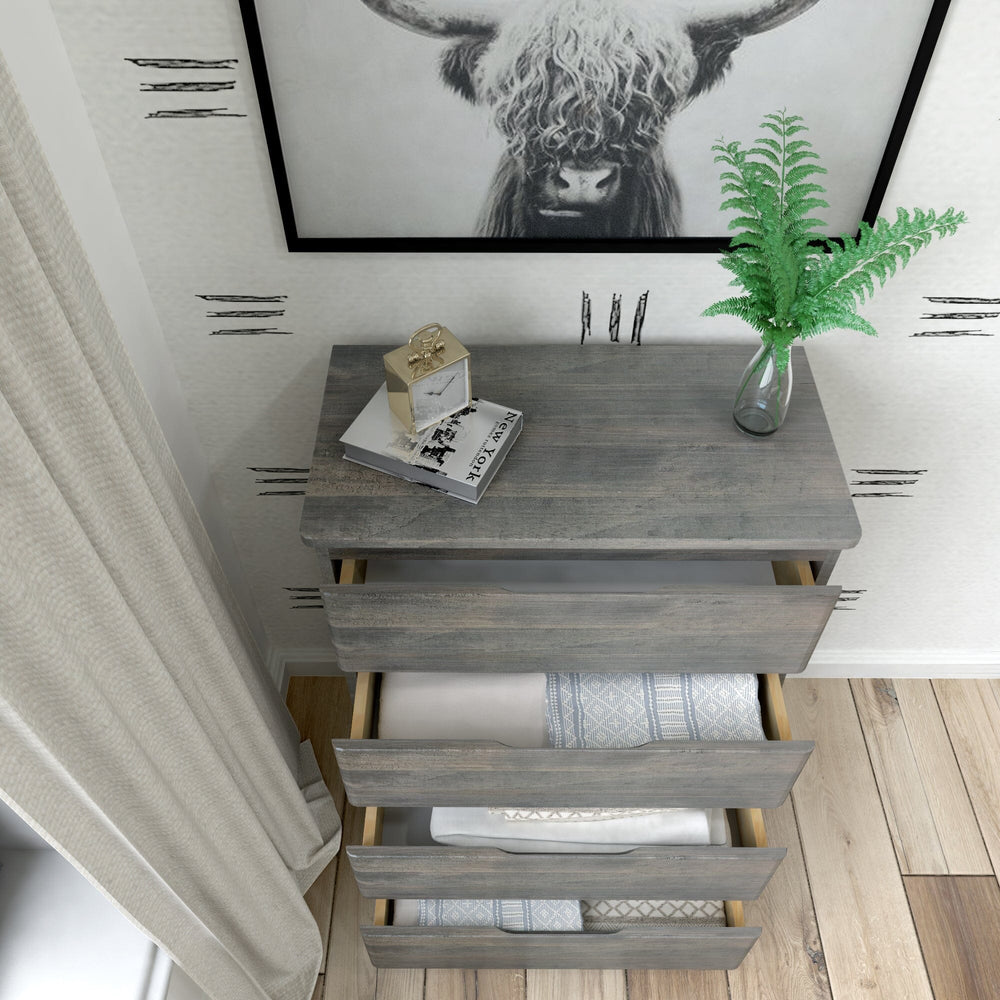 Rustic 4-Drawer Dresser Dresser Plank+Beam 