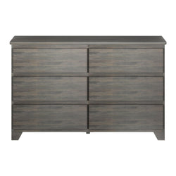 Rustic 6-Drawer Wide Dresser Furniture Plank+Beam 