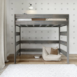 Rustic Twin High Loft Bed Loft Beds Plank+Beam 