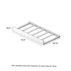 Rustic Twin Trundle Accessories Plank+Beam 