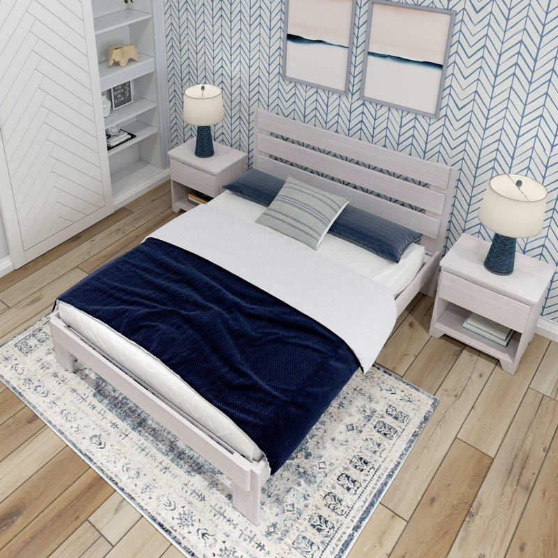 Rustic Slatted Bed - Queen Single Beds Plank+Beam 