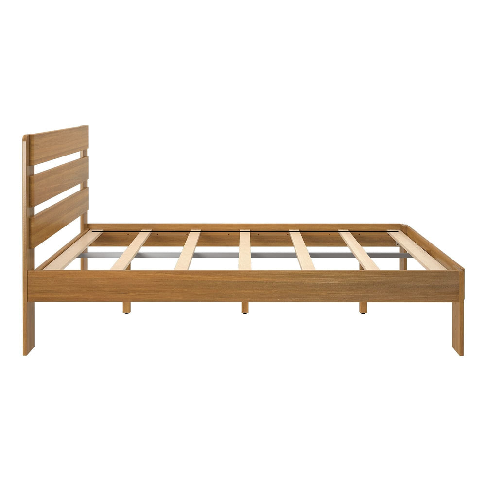 Rustic Queen Size Bed Frame with Headboard — Plank+Beam