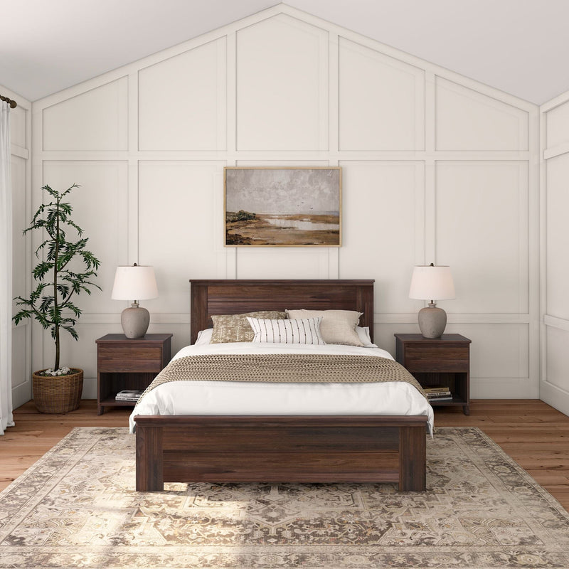 Rustic Panel Bed - Queen Single Beds Plank+Beam 