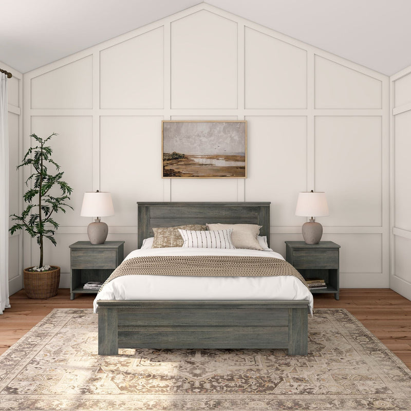 Rustic Panel Bed - Queen Single Beds Plank+Beam 