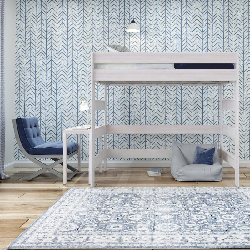 Rustic Loft Bed With Desk - Twin Loft Beds Plank+Beam 