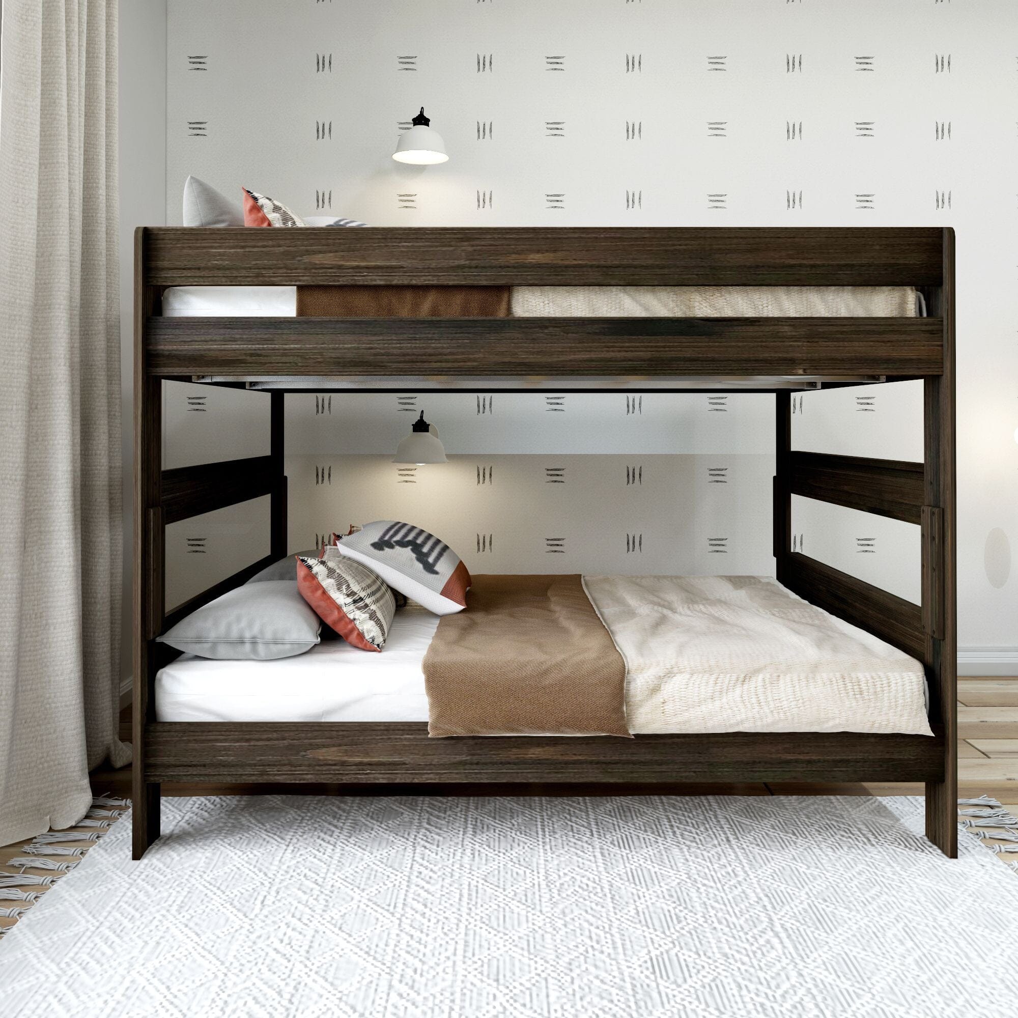 Bunk bed with queen on clearance bottom