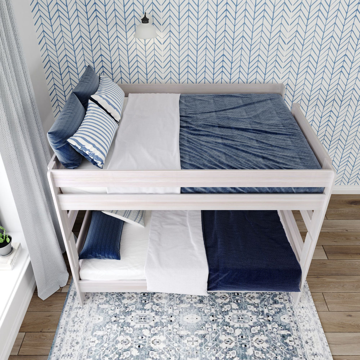 Rustic Queen over Queen Bunk Bed Bunk Beds Plank+Beam 