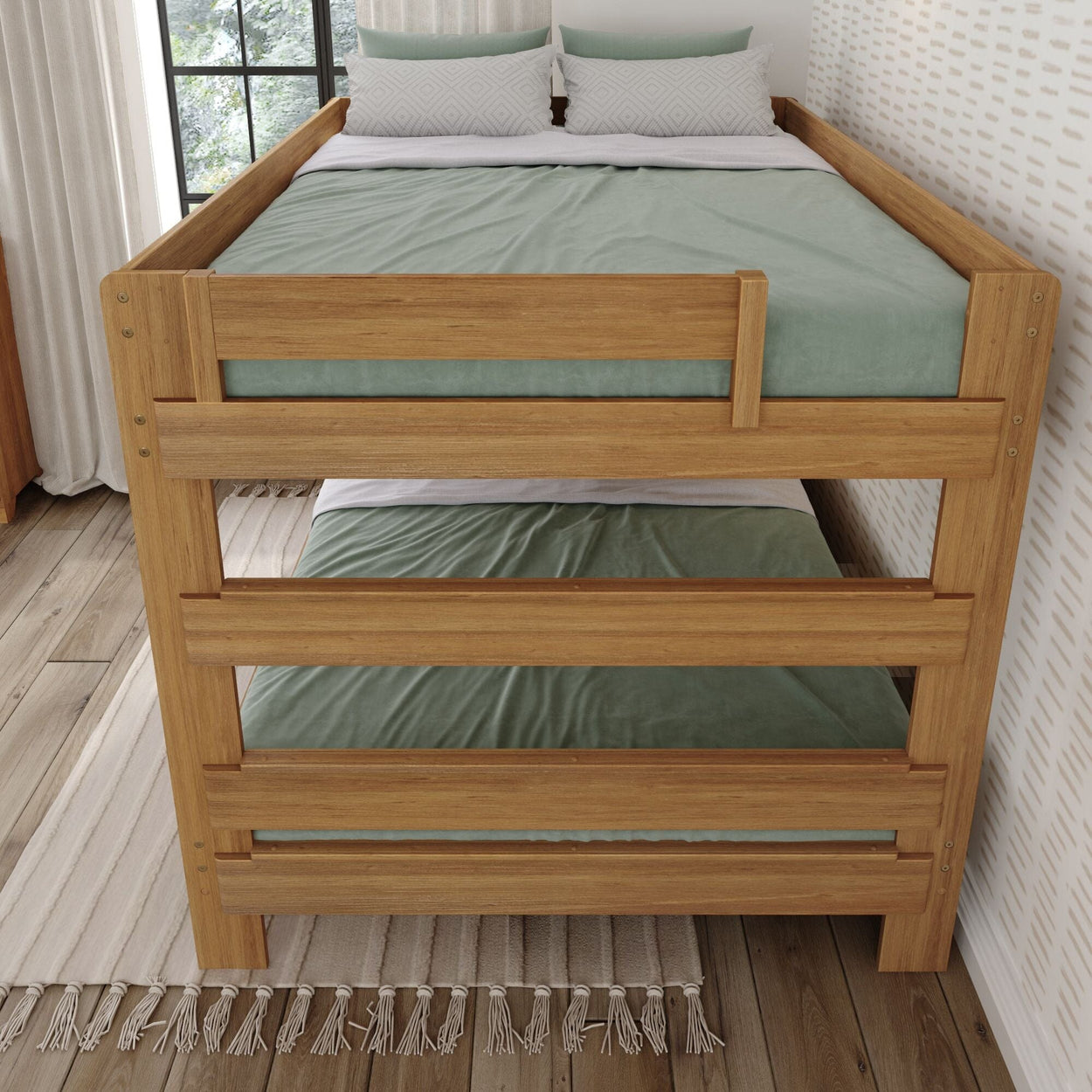 Rustic Queen over Queen Bunk Bed Bunk Beds Plank+Beam 