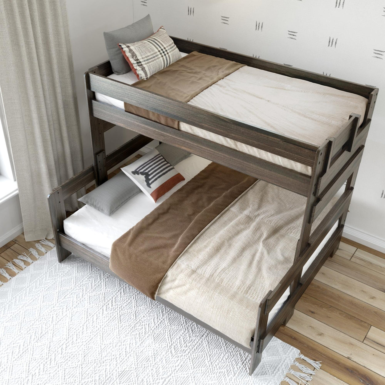 Rustic Twin XL over Queen Bunk Bed Bunk Beds Plank+Beam 