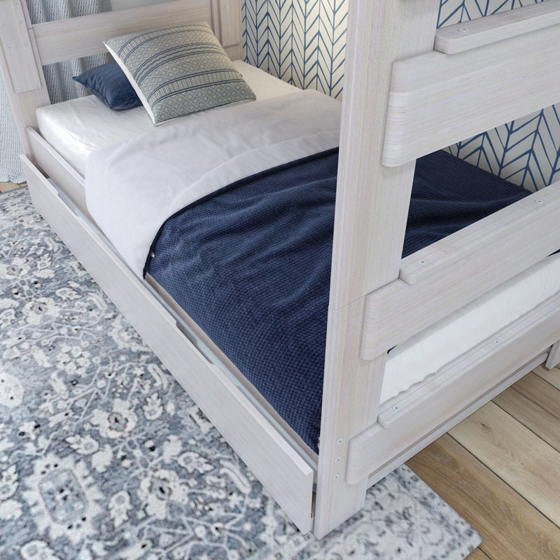 Rustic Twin over Twin Bunk Bed + Trundle Bunk Beds Plank+Beam 