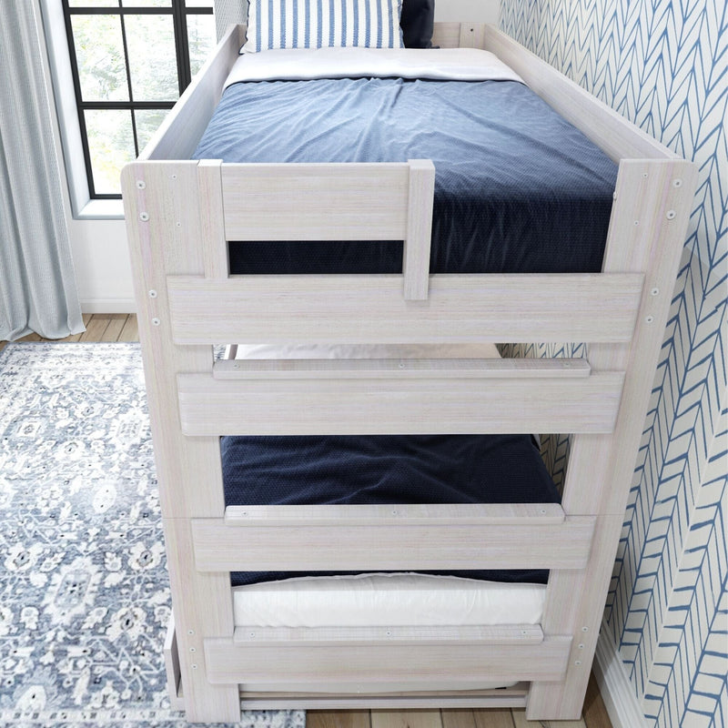 Rustic Twin over Twin Bunk Bed + Trundle Bunk Beds Plank+Beam 