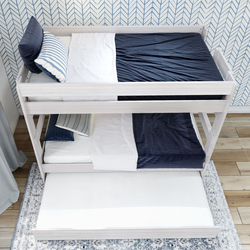 Rustic Twin over Twin Bunk Bed + Trundle Bunk Beds Plank+Beam 