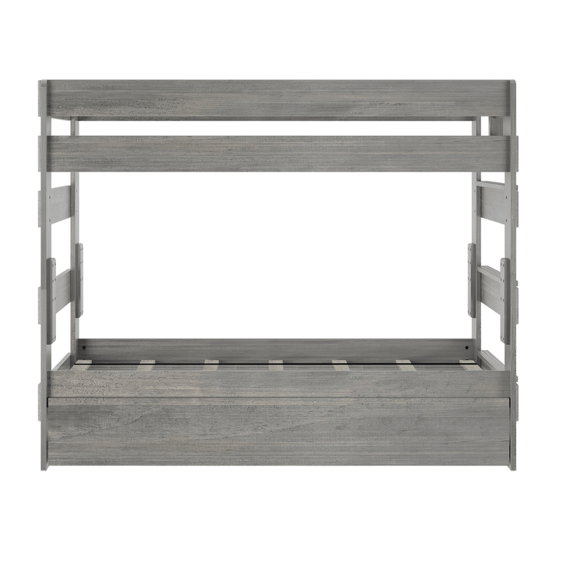 Rustic Twin over Twin Bunk Bed + Trundle Bunk Beds Plank+Beam 